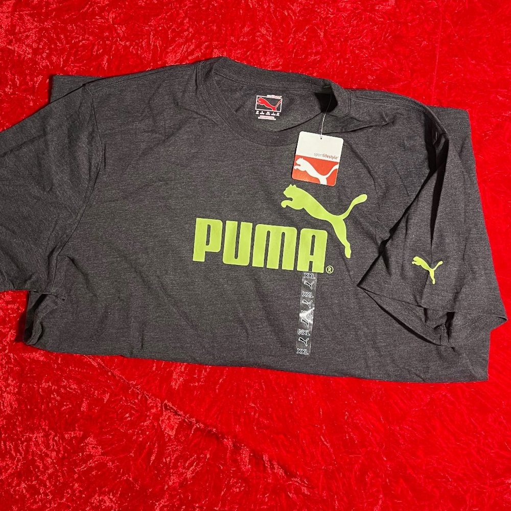 Puma Dark Grey Graphic T-shirt SS - XXL